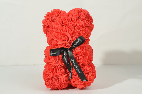Rose Bear-  Artificial Foam Flowers Bear